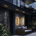 Modern Outdoor Wall Light, LED Long Stripe Wall Light,Outdoor Waterproof Hollow Carving Design Long Wall Light ErisView