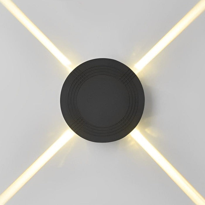 Modern Outdoor Wall Light, Round & Square Shapes, Bright & Comfortable Lighting for Relaxing Atmosphere, Unique Decorative Effects-ErisView-7