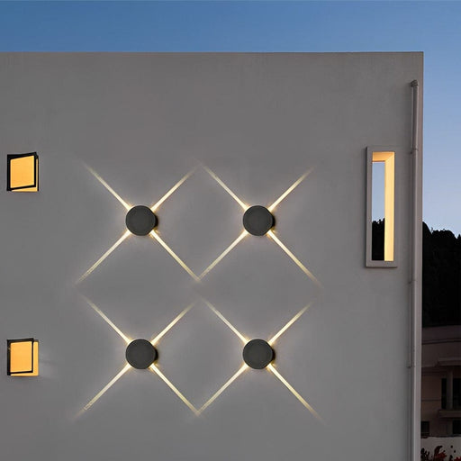 Modern Outdoor Wall Light, Round & Square Shapes, Bright & Comfortable Lighting for Relaxing Atmosphere, Unique Decorative Effects-ErisView-1