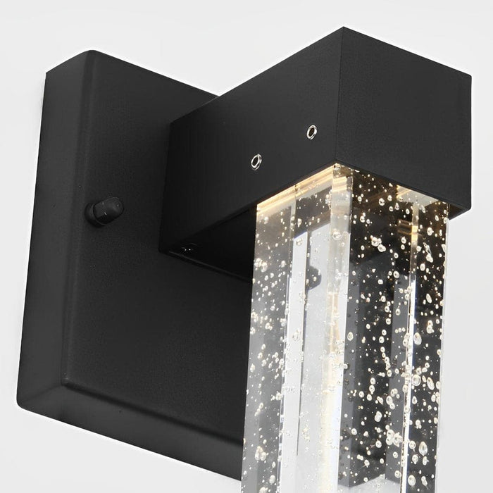 Modern Outdoor Wall Light with Unique Bubble Crystal Shade, Waterproof and Rustproof, Ideal for Garden, Patio, Balcony, and Yard Lighting-ErisView-10