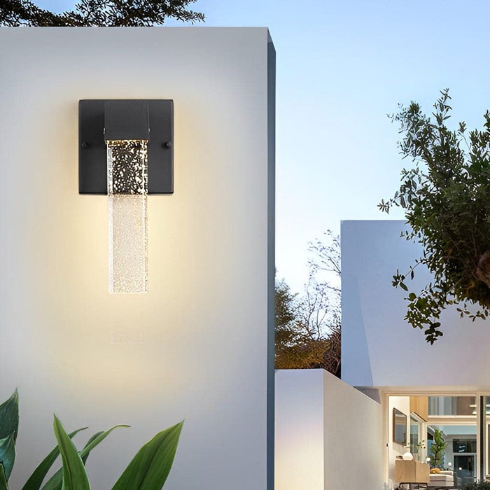 Modern Outdoor Wall Light with Unique Bubble Crystal Shade, Waterproof and Rustproof, Ideal for Garden, Patio, Balcony, and Yard Lighting-ErisView-4