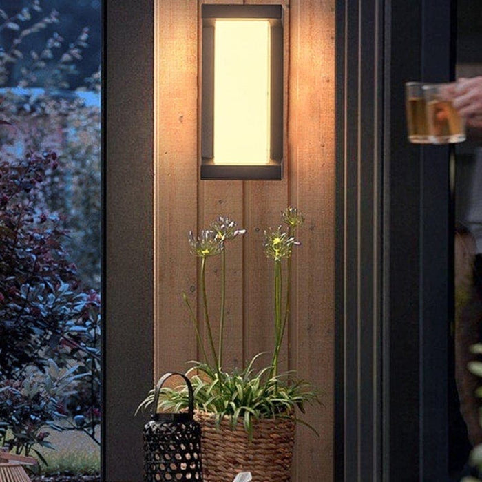 Modern Rectangular Outdoor Wall Lights, Weatherproof, Durable, and Easy to Clean, Enhance Your Home's Nighttime Beauty with Bright, Uniform Lighting-ErisView-6