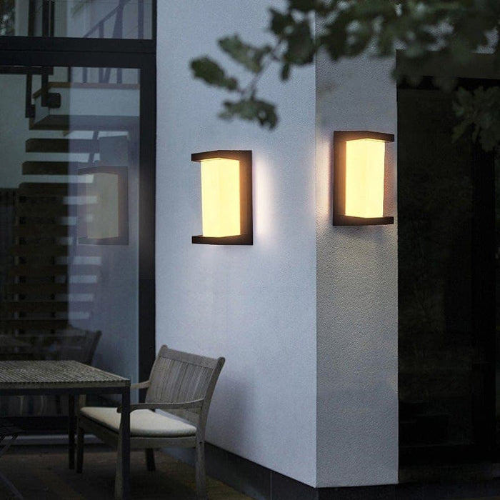 Modern Rectangular Outdoor Wall Lights, Weatherproof, Durable, and Easy to Clean, Enhance Your Home's Nighttime Beauty with Bright, Uniform Lighting-ErisView-12