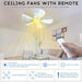 Modern Socket Fan Light, Small Ceiling Fan with Lights and Remote, Screw In Light Socket Fan-6-ErisView