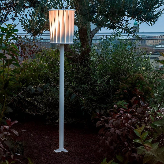 Modern Solar-Powered Stainless Steel Outdoor Floor Lamp with Rotating Design, Waterproof Casing, and Ambient Light for Terraces and Gardens-ErisView-6