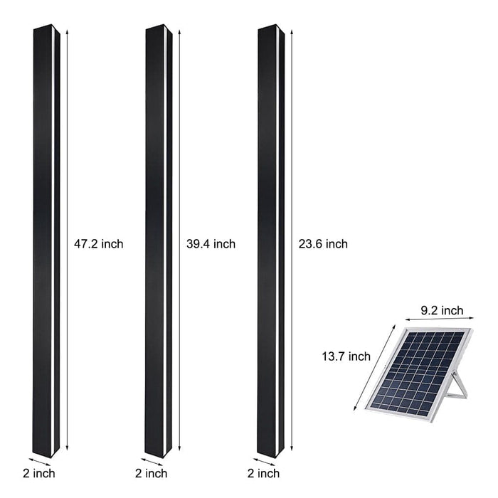 Modern Solar Wall Lamp, Waterproof, Rustproof Iron & Acrylic Fixture for Outdoor Courtyard, Doorway, Hotel, Garden, Bright, Glare-Free Lighting-ErisView-8