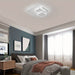 Modern Square LED Flush Mount Ceiling Light, White Close to Ceiling Lamp for Living Dining Room Bedroom Kitchen-ErisView