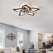 Modern Star-Shaped LED Ceiling Fan with Light and Remote Control, Dimmable Ceiling Fan for Living Room Bedroom Kitchen-ErisView