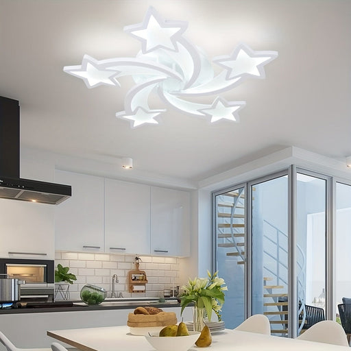 Modern Star-Shaped LED Flush Mount Ceiling Light for Living Room Dining Room Bedroom Kitchen-ErisView