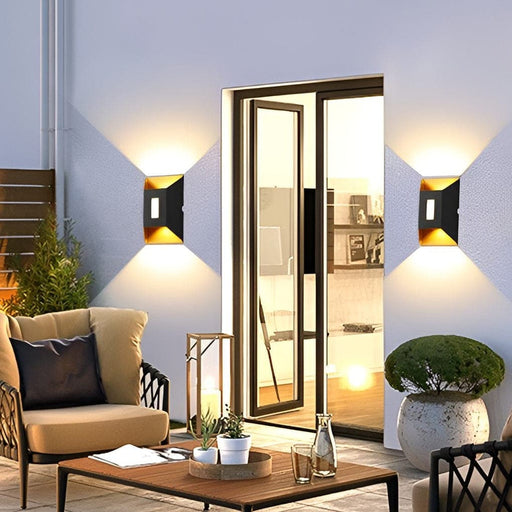 Modern Up and Down Outdoor Wall Light, Durable Metal Sconce with High Brightness LED, Available in 2 Styles and Colors for Living Room, Courtyard, Balcony-ErisView-1