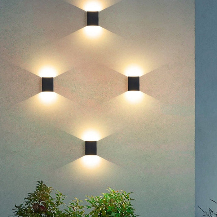 Modern Up and Down Outdoor Wall Light with Unique Lighting Effects, Durable Silicone Seals, and Thickened Glass Lampshade for Enhanced Aesthetic Appeal-ErisView-16