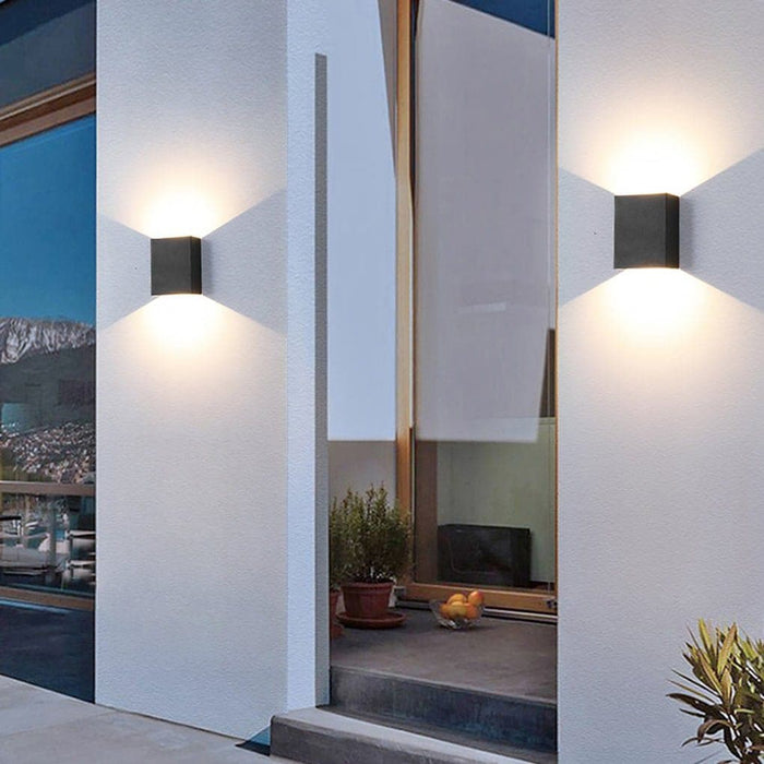 Modern Up and Down Outdoor Wall Light with Unique Lighting Effects, Durable Silicone Seals, and Thickened Glass Lampshade for Enhanced Aesthetic Appeal-ErisView-19