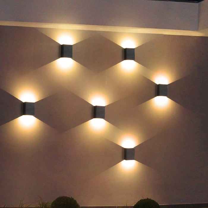 Modern Up and Down Outdoor Wall Light with Unique Lighting Effects, Durable Silicone Seals, and Thickened Glass Lampshade for Enhanced Aesthetic Appeal-ErisView-20