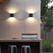 Modern Up and Down Outdoor Wall Light with Unique Lighting Effects, Durable Silicone Seals, and Thickened Glass Lampshade for Enhanced Aesthetic Appeal-ErisView-4