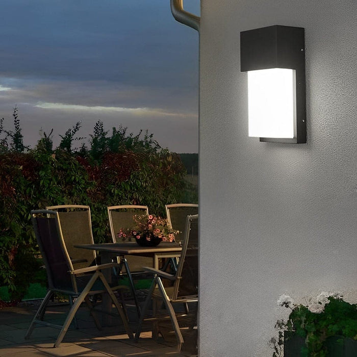 Modern Waterproof Aluminum Outdoor Wall Lamp with Energy-Saving LED Light for Porch, Garden, Garage, and More, Rustproof and Easy to Install-ErisView-2