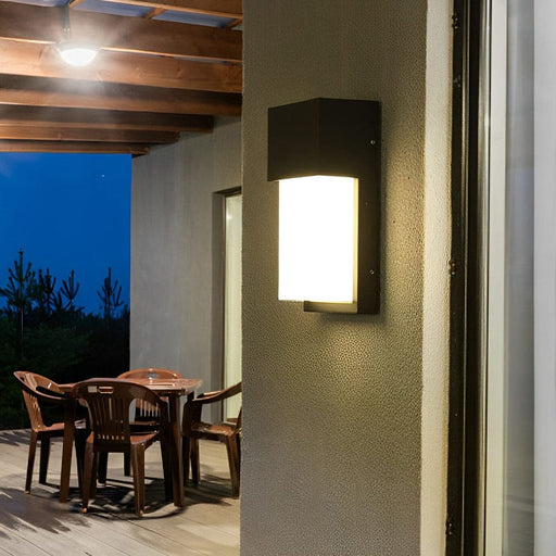 Modern Waterproof Aluminum Outdoor Wall Lamp with Energy-Saving LED Light for Porch, Garden, Garage, and More, Rustproof and Easy to Install-ErisView-1