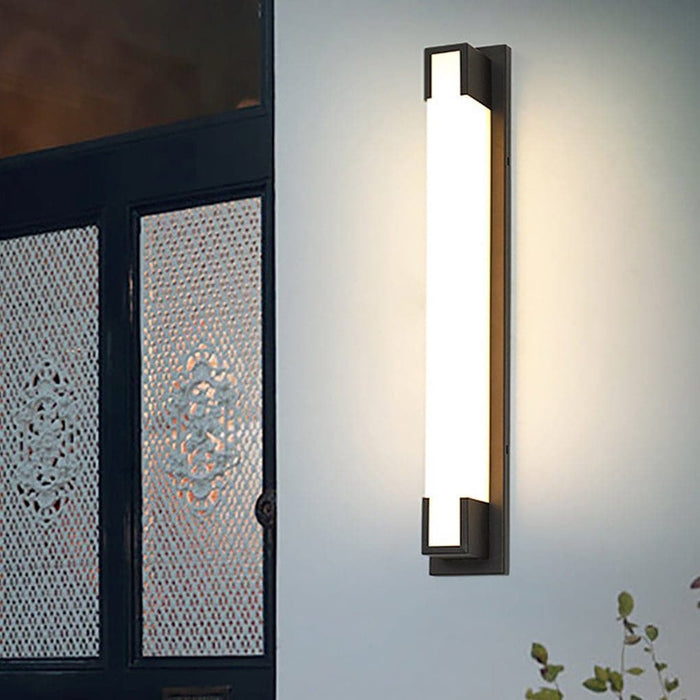 Modern Waterproof Outdoor Wall Lamp with Milky Acrylic Lampshade and LED Light, Durable Stainless Steel, Elegant Design for Perfect Lighting Atmosphere-ErisView-10