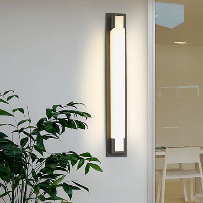 Modern Waterproof Outdoor Wall Lamp with Milky Acrylic Lampshade and LED Light, Durable Stainless Steel, Elegant Design for Perfect Lighting Atmosphere-ErisView-12