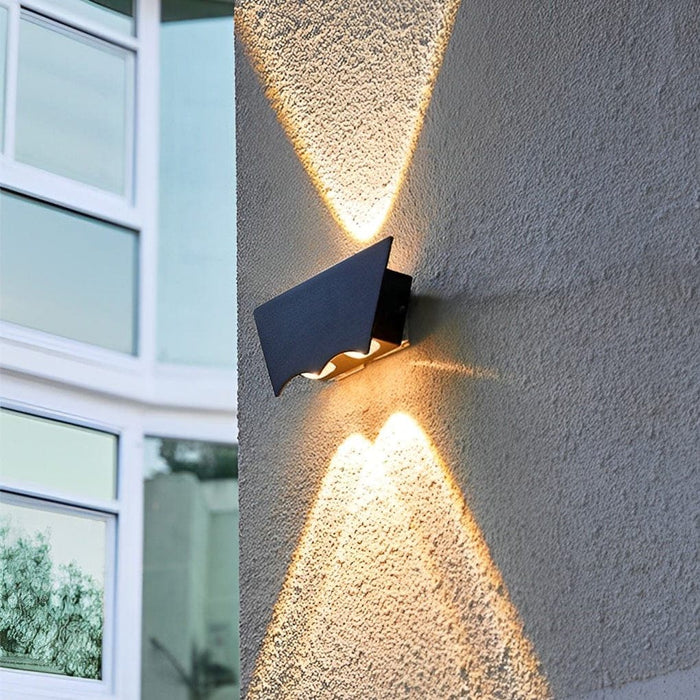 Modern Waterproof Outdoor Wall Sconces, Up and Down Lighting for Walkway, Porch, Backyard, Patio, and Garden, Easy Installation, Rustproof Design-ErisView-2