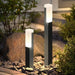 Modernist Aluminum LED Garden and Pathway Lights, Sleek Black Post Design for Stylish Outdoor Illumination and Enhanced Security-ErisView-12