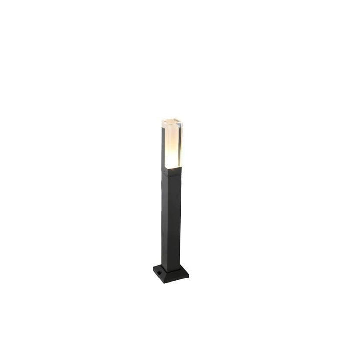 Modernist Aluminum LED Garden and Pathway Lights, Sleek Black Post Design for Stylish Outdoor Illumination and Enhanced Security-ErisView-5