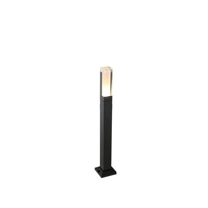 Modernist Aluminum LED Garden and Pathway Lights, Sleek Black Post Design for Stylish Outdoor Illumination and Enhanced Security-ErisView-7