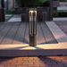 Modernist Die Cast Aluminum Outdoor Post Lights with Traditional Lantern Design, Available in Small, Medium, and Large Sizes for Pathway Lighting-ErisView-12