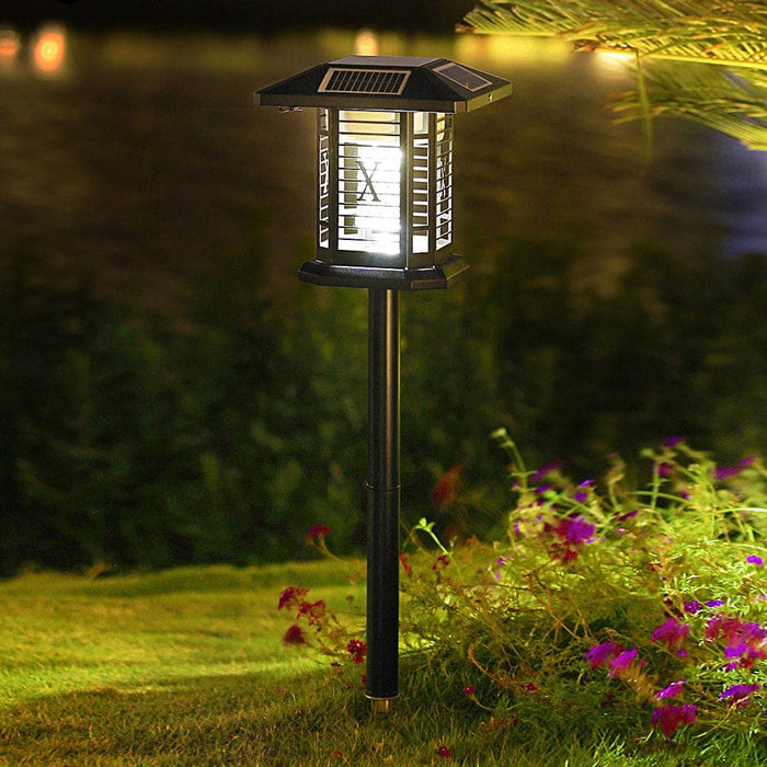 Multi-Functional Solar Mosquito Killer Lamp with 360° Coverage, High-Efficiency Solar Panel, and Multiple Charging Options for Outdoor Use-ErisView-1