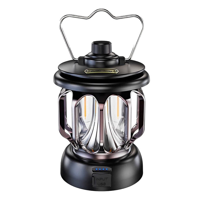 Multifunctional Retro Outdoor Camp Lantern with Adjustable Brightness, Fast Charging, and Power Bank Feature for Warm Tent Lighting-ErisView-13