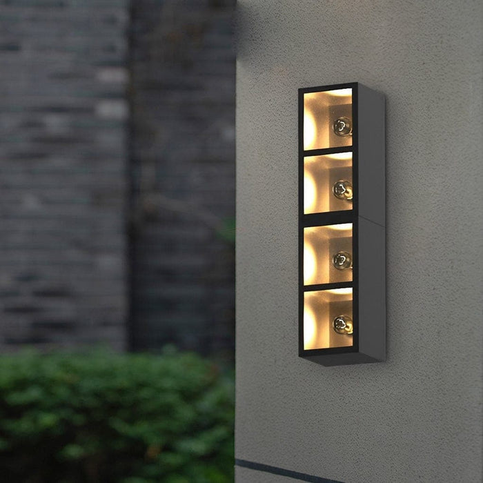 Multifunctional Wall Light Fixture and Flowerpot Combo, Stylish Stainless Steel and Glass Sconce for Outdoor Decor and Organization-ErisView-3