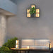 Multifunctional Wall Light Fixture and Flowerpot Combo, Stylish Stainless Steel and Glass Sconce for Outdoor Decor and Organization-ErisView-7