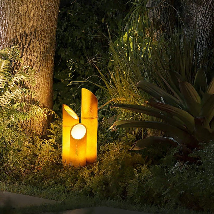 Nature-Inspired Bamboo Tube Outdoor Garden Light, Realistic, Weather-Resistant Lawn Lamp with Even Paint and Silicone Seals for Rain and Dust Protection-ErisView-27