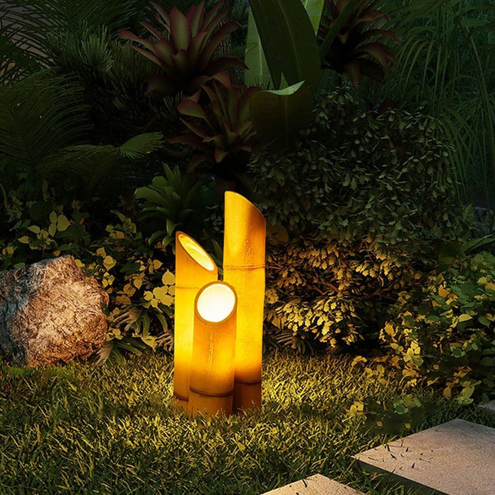 Nature-Inspired Bamboo Tube Outdoor Garden Light, Realistic, Weather-Resistant Lawn Lamp with Even Paint and Silicone Seals for Rain and Dust Protection-ErisView-24