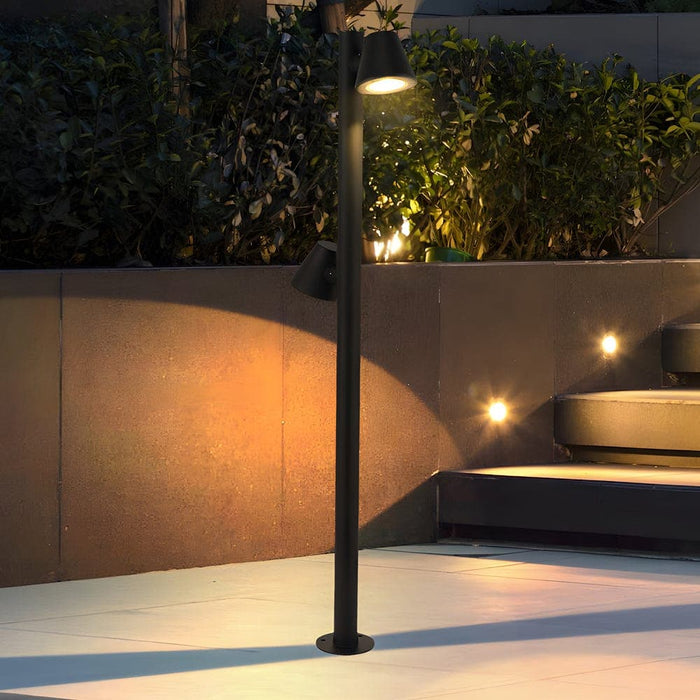 Nut 1/2-LED Outdoor Lawn Bollard Light, Soft, Non-Directional Glow, TRIAC Dimmable, Energy-Efficient for Gardens & Yards-ErisView-10