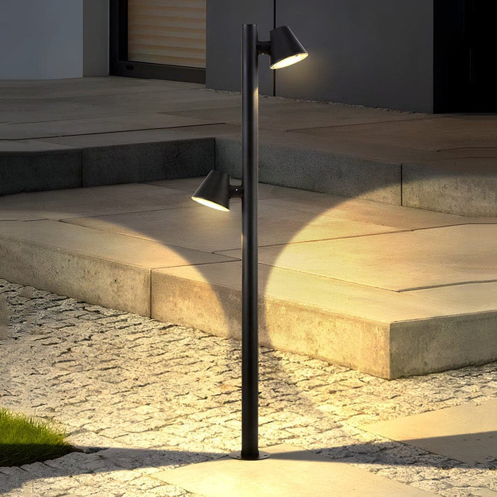 Nut 1/2-LED Outdoor Lawn Bollard Light, Soft, Non-Directional Glow, TRIAC Dimmable, Energy-Efficient for Gardens & Yards-ErisView-11