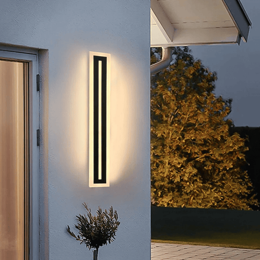 Outdoor Black Modern LED Wall Lights, Exterior Wall Light for Porch Patio Living Room Bedroom ErisView