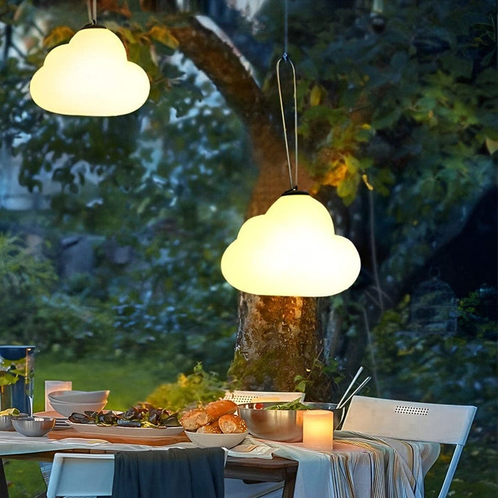 Outdoor Clouds Hanging Lamp with IP65 Waterproof Design, USB Rechargeable LED Light for Garden, Yard, Tree Branch, and Camping Decoration-ErisView-10