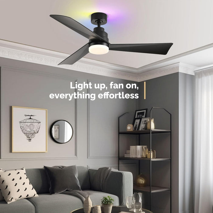 Outdoor Fans with Lights and Remote Control, Dimmable RGB Ceiling Fan for Bedroom Living Room, Outdoor Fan for Patio-7-ErisView