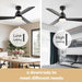 Outdoor Fans with Lights and Remote Control, Dimmable RGB Ceiling Fan for Bedroom Living Room, Outdoor Fan for Patio-8-ErisView