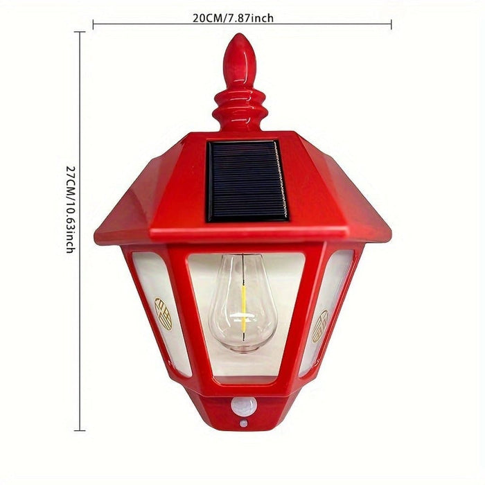 Outdoor Solar Wall Lamp, Solar Tungsten Wire Wall Light for Yard Garden Villa ErisView