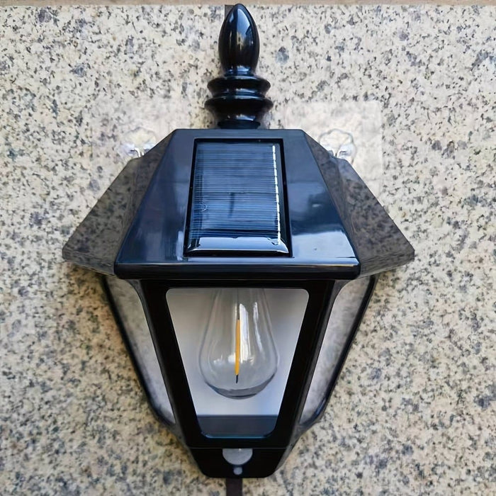 Outdoor Solar Wall Lamp, Solar Tungsten Wire Wall Light for Yard Garden Villa ErisView