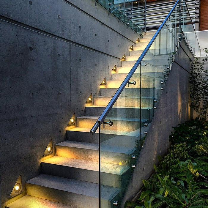 Recessed Step Light with Double Layer Waterproof Technology, Durable Aluminum and Tempered Glass, Bright Avant-Garde Style for Stairs and Outdoor Spaces-ErisView-23