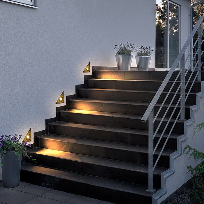 Recessed Step Light with Double Layer Waterproof Technology, Durable Aluminum and Tempered Glass, Bright Avant-Garde Style for Stairs and Outdoor Spaces-ErisView-3