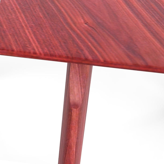 Red Cherry Wood Hexagonal Modular Coffee Table-Detail-ErisView