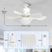 Remote Control Ceiling Fan and Light, Dimmable LED Fan Light for Bedroom Dining Room Dining Room Kitchen Home, Office Ceiling Fan -5-ErisView