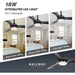 Remote Control Ceiling Fan and Light, Indoor Outdoor Black Ceiling Fan, Reversible Quiet Ceiling Fans, 3 Blade Low Profile Ceiling Fan-6-ErisView