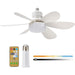 Remote Control Fan, Screw In Small Ceiling Fan with Light, Dimmable White Socket Wireless Ceiling Fan-1-ErisView