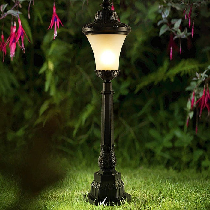 Retro Aluminum Garden Light with Warm White LED, Stylish and Elegant Outdoor Pathway, Landscape, and Porch Lighting for a Romantic Courtyard-ErisView-2