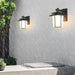 Retro Black Bronze Outdoor Wall Light with Frosted Glass Shade, Ideal for Porch, Patio, Garage, and More, Weather Resistant and Durable-ErisView-5