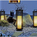 Retro Classic Lantern-Shaped Outdoor Light with Handle for Courtyard, Garden, Pathway, Fence, Balcony, and Camping, 2 Styles Available-ErisView-11